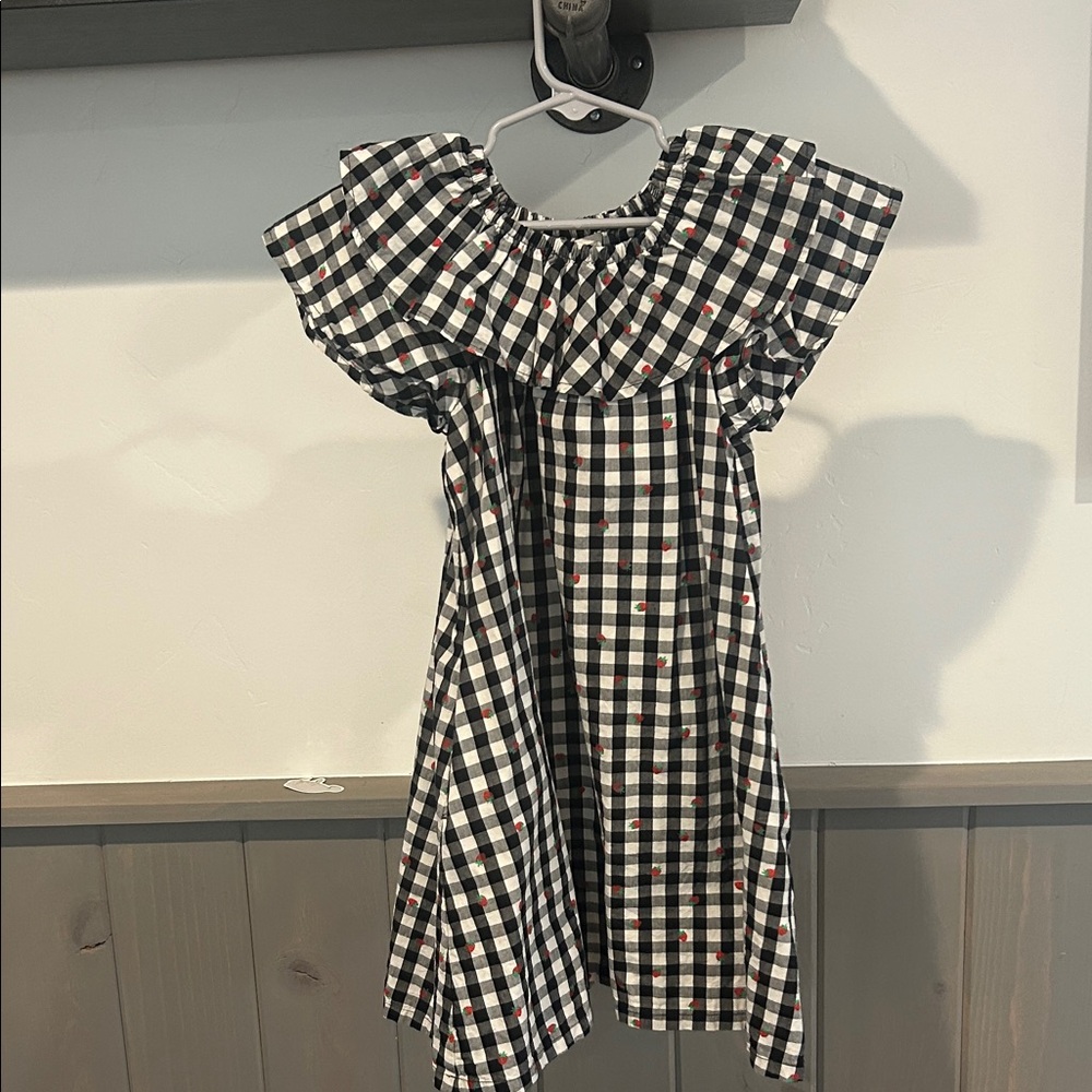Tucker + Tate Black and White Gingham Kids Dress
